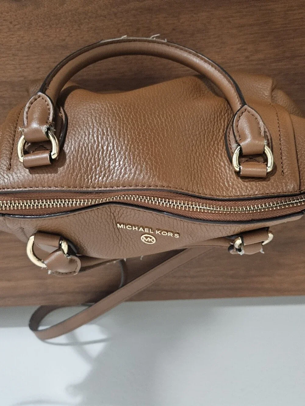 Michael Kors Sienna Leather Brown Bag